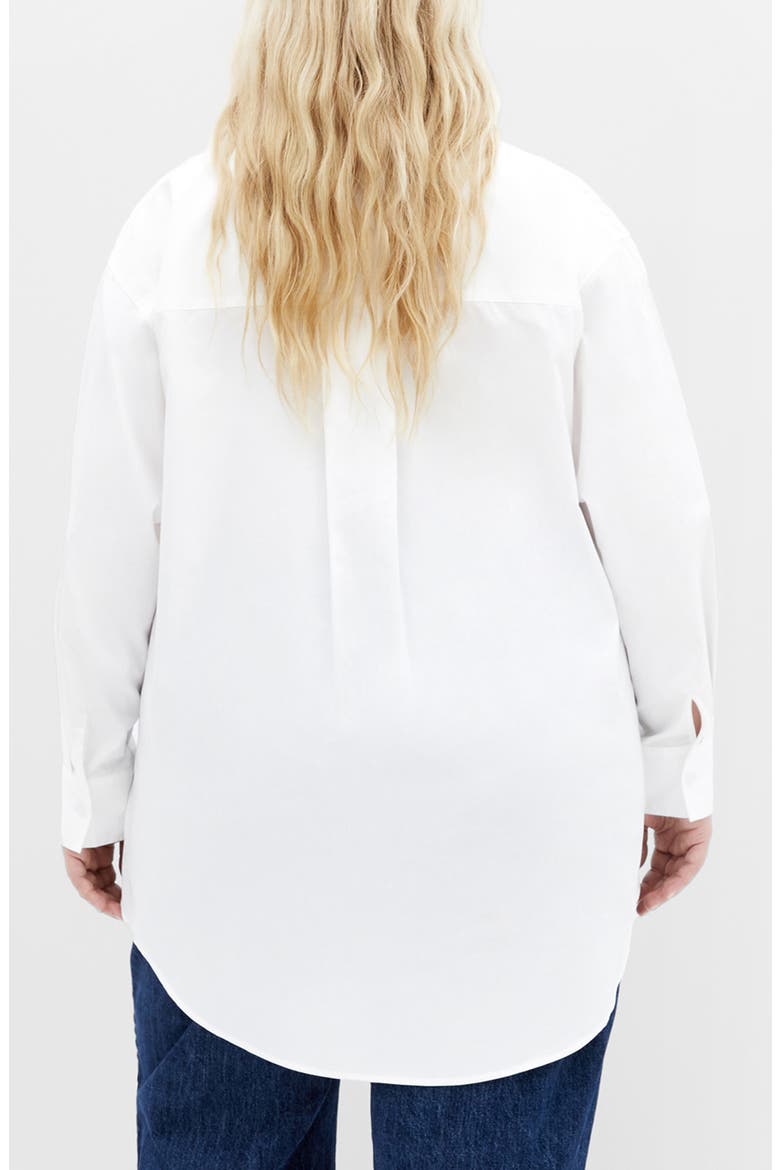Callie Oversize Long Sleeve Button-Up Shirt, Alternate, color, IVORY