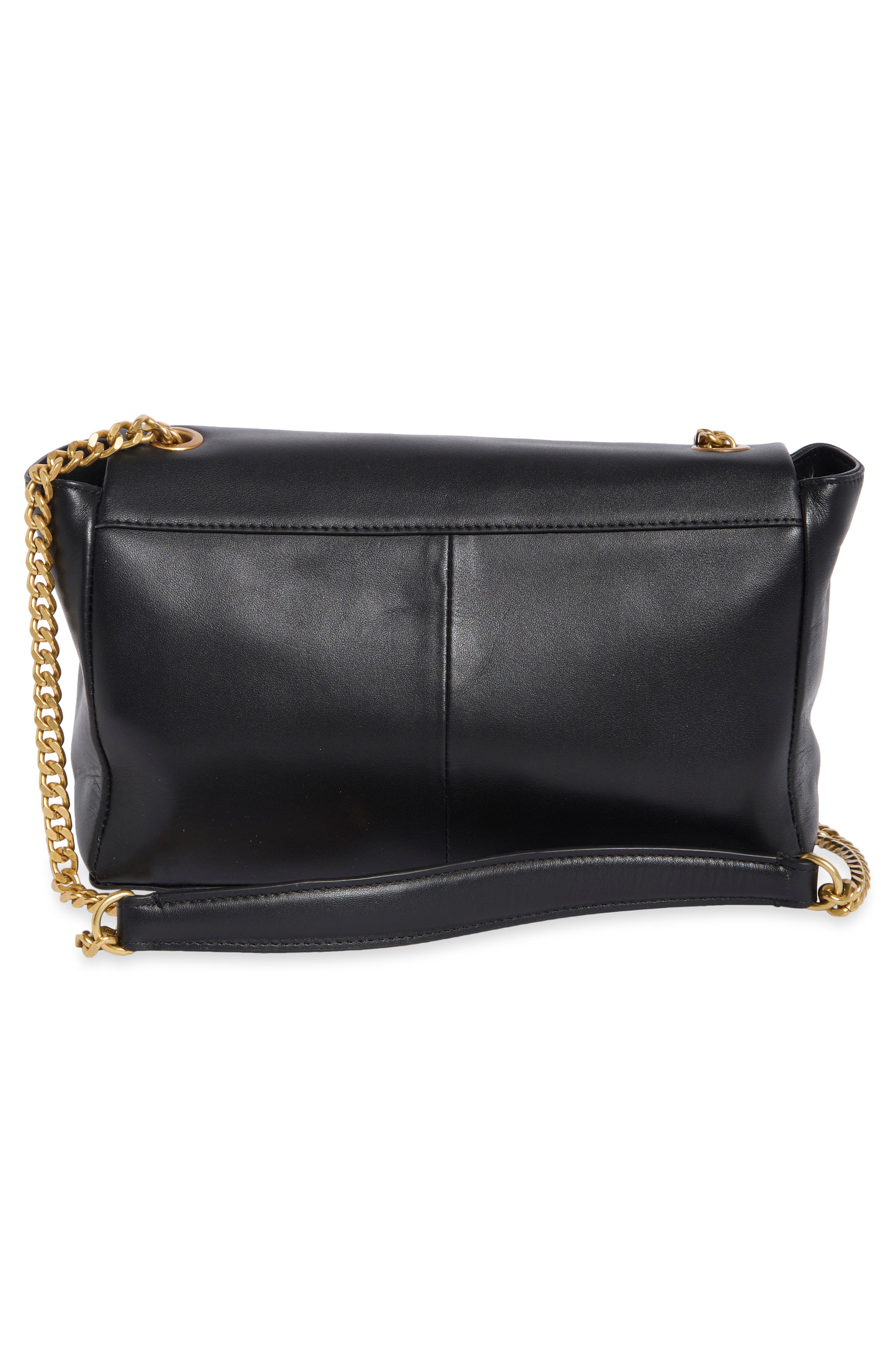 Mylah Napa Leather Shoulder Bag, Alternate, color, BLACK KOREAN NAPPA LE