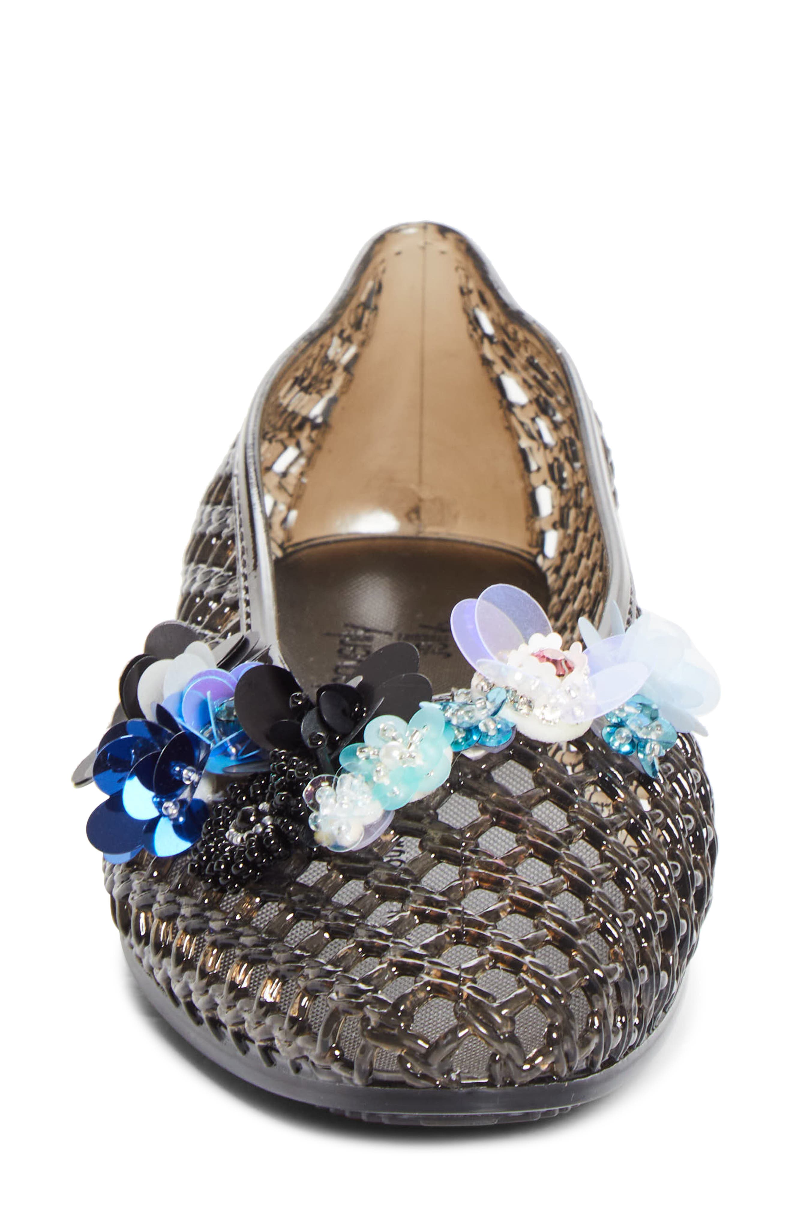 HEAVENLY JELLY Petal Jelly Ballet Flat, Alternate, color, Black