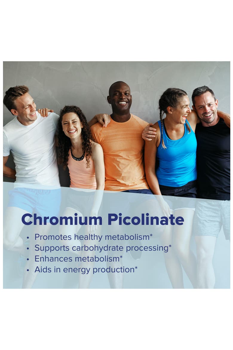 Chromium Picolinate Fast Dissolving Instant Tablets, Alternate, color, White