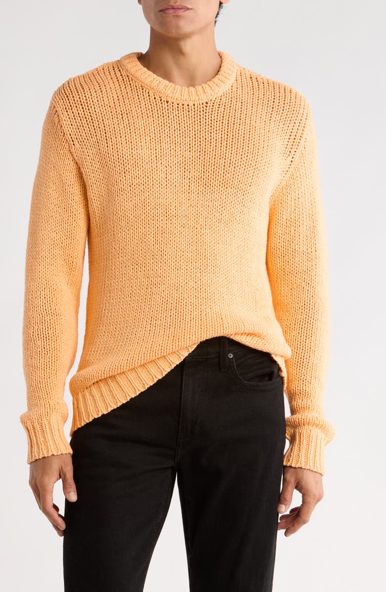 Obey Phim Tape Yarn Sweater, Main, color, Cantaloupe