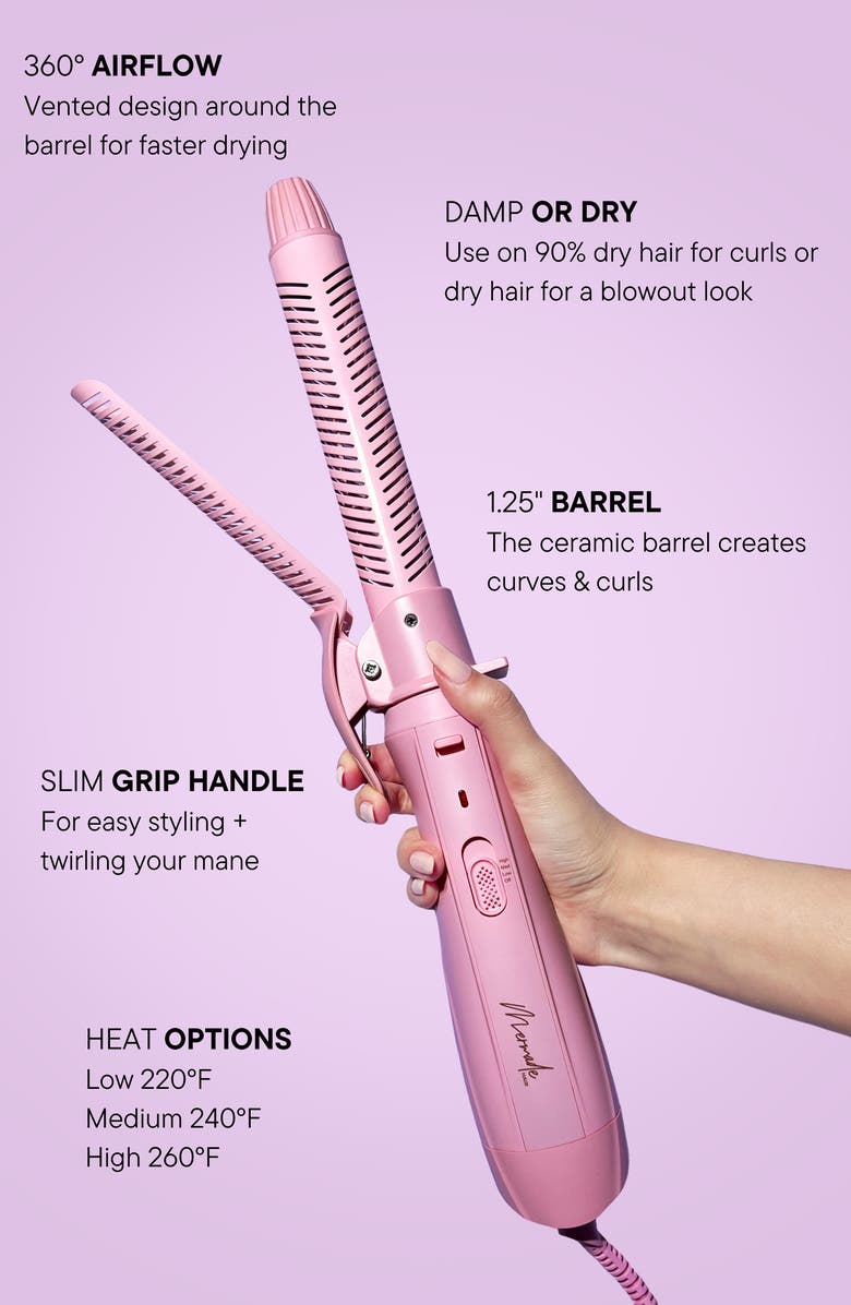 Mermade Hair Aircurl Curling Iron, Alternate, color, Pink