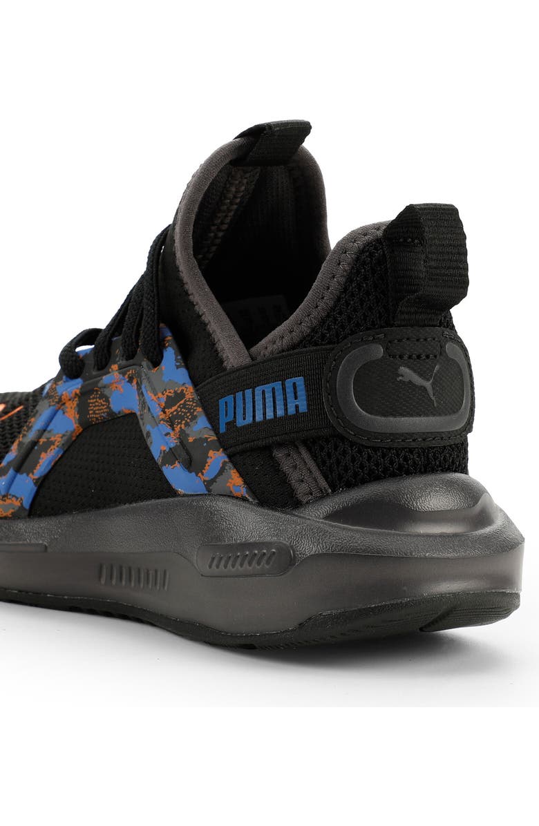 PUMA Kids' Softride Enzo 5 Sneaker, Alternate, color, Puma Black/ Orange/ Blue