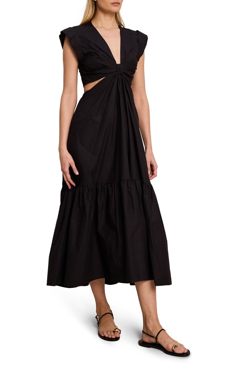 A.L.C. Alexandria Cutout Cotton Sundress, Alternate, color,