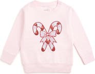Sweet Wink Candy Cane Patch Christmas Sweatshirt