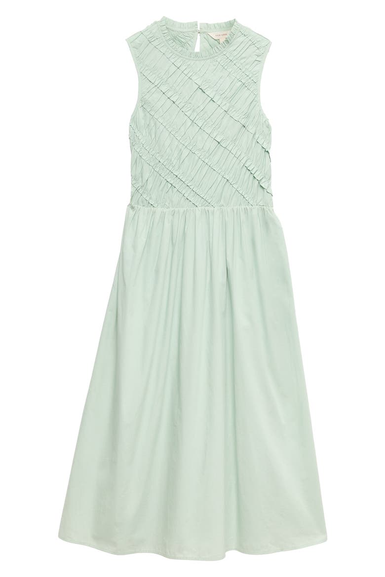 Sleeveless Cotton Midi Dress, Alternate, color, LIGHT GREEN