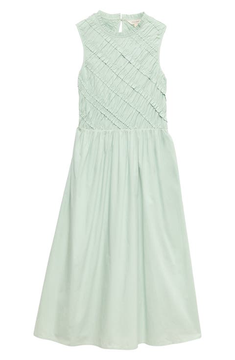 Sleeveless Cotton Midi Dress