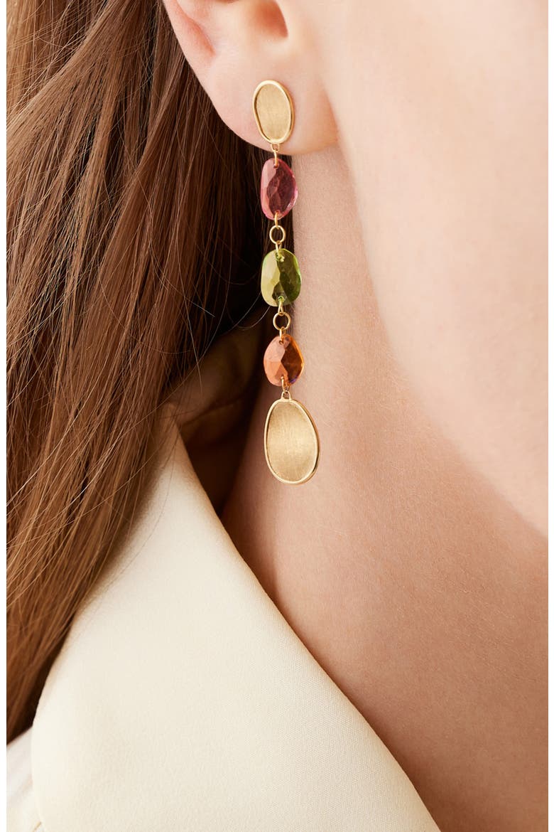 Lunaria Drop Earrings, Alternate, color, GOLD