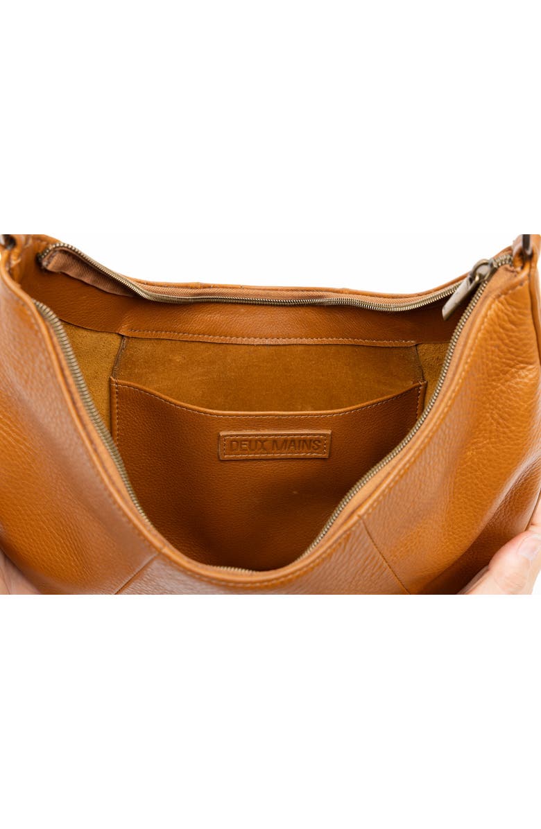Deux Mains Saddle Shoulder Bag, Alternate, color, Honey