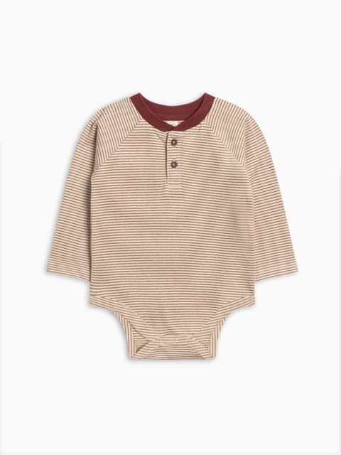 Organic Lucas Raglan Henley Bodysuit (Baby)