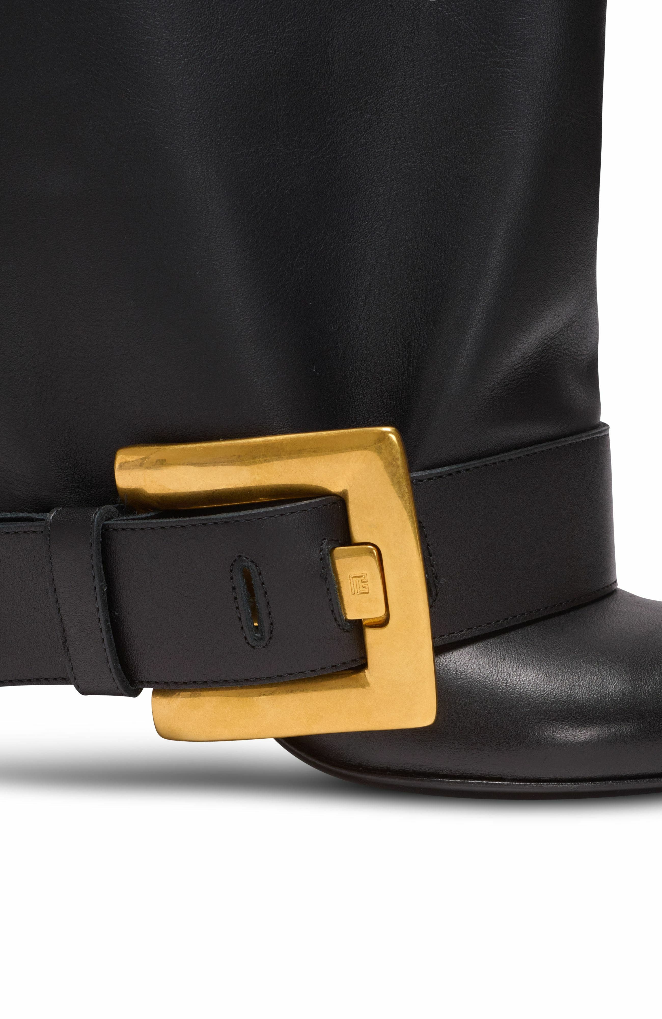Anthem Calfskin Leather Boots, Alternate, color, Black