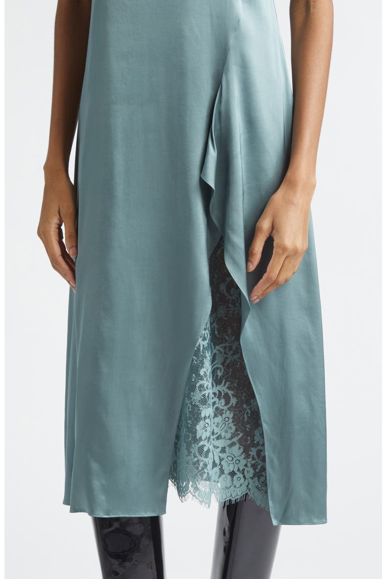 Satin Slipdress, Alternate, color, SAGE GREEN