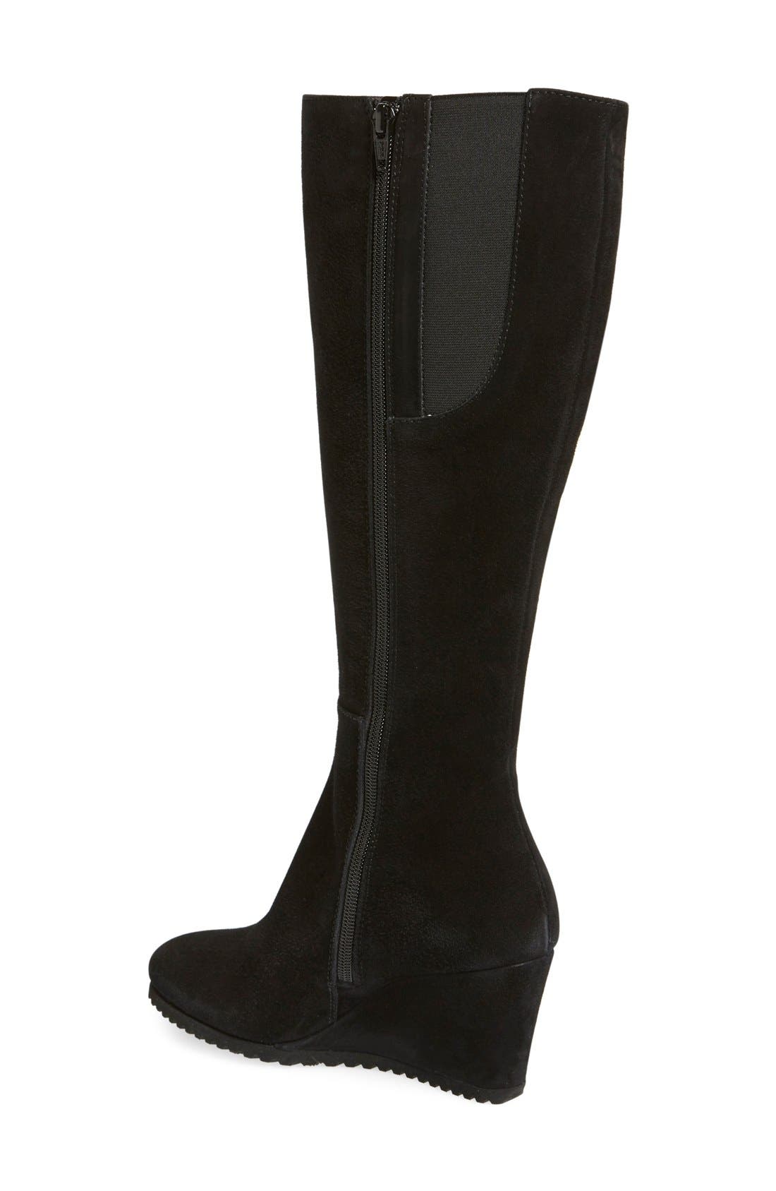 AGL 'Frankie' Tall Wedge Boot, Alternate, color, 