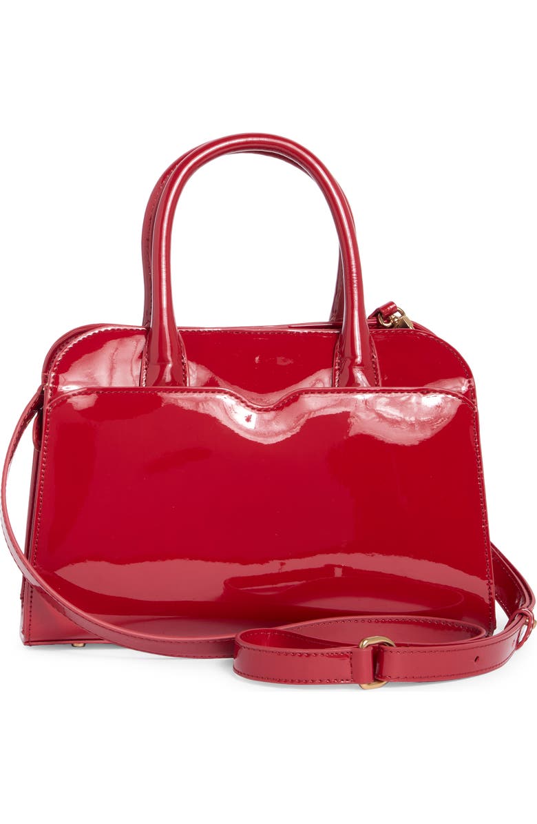 Sam Edelman Loraine Small Bowler Satchel Bag, Alternate, color, Red
