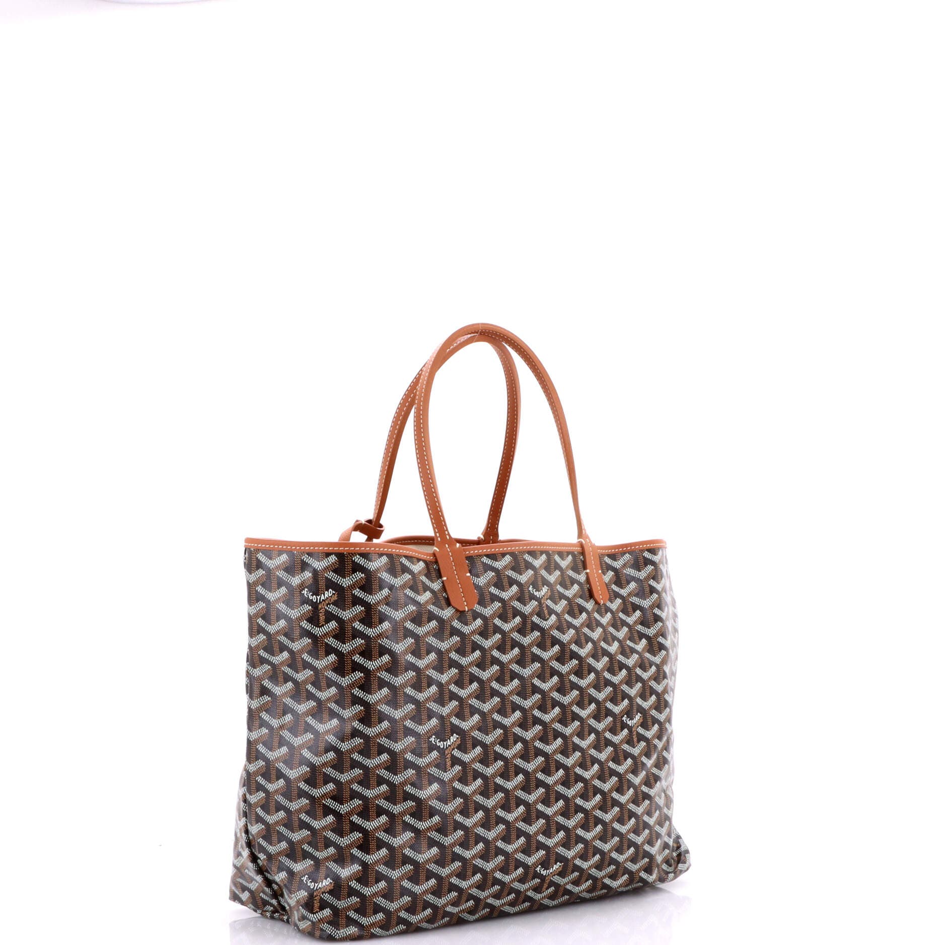 Pre-Owned Goyard Saint Louis Tote Coated Canvas PM, Alternate, color, Brown