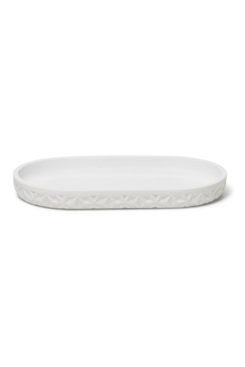 Quilted Amenity Tray, Main, color, WHITE