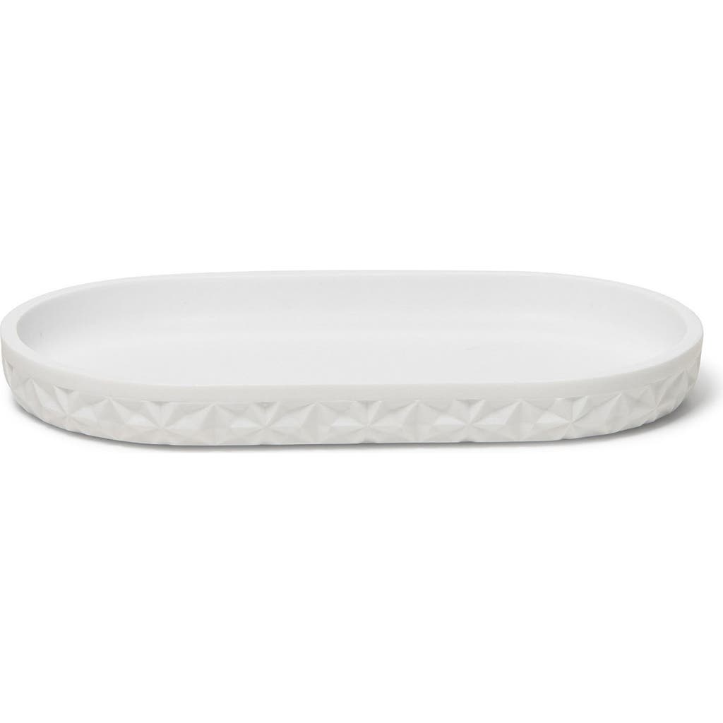 Roselli Trading Company Quilted Amenity Tray In White