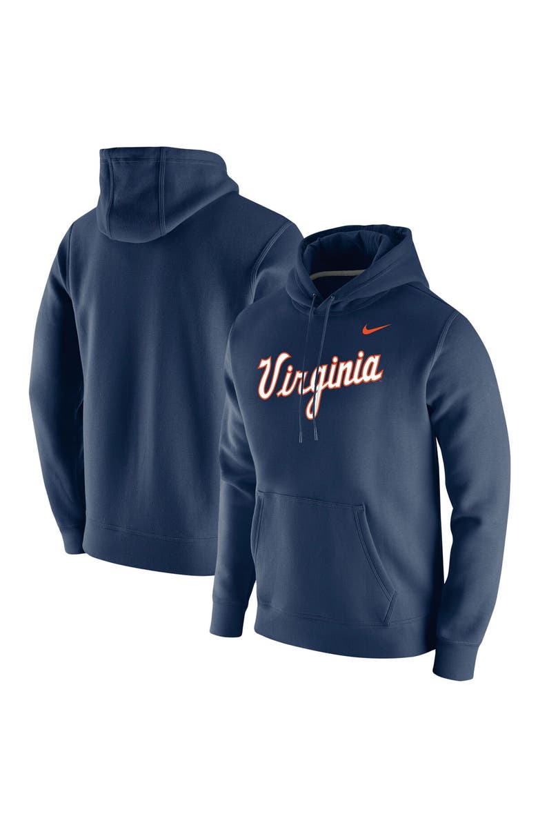Nike Men's Nike Navy Virginia Cavaliers Vintage School Logo Pullover Hoodie, Main, color, 