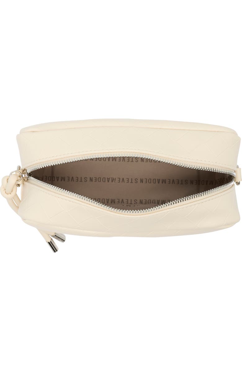 Steve Madden Embossed Woven Crossbody Bag, Alternate, color, Blonde