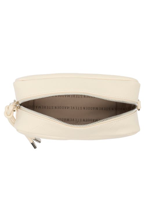 Steve Madden Embossed Woven Crossbody Bag In Blonde