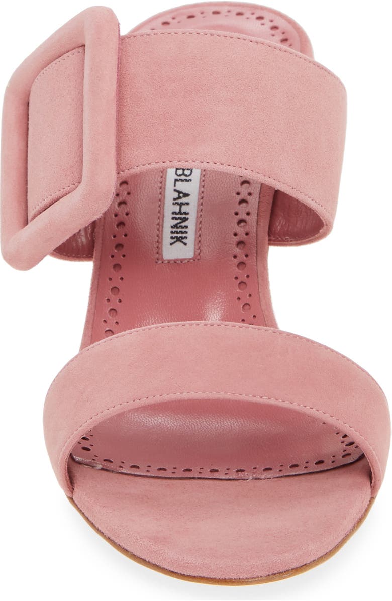 Manolo Blahnik Gable Buckle Slide Sandal, Alternate, color,