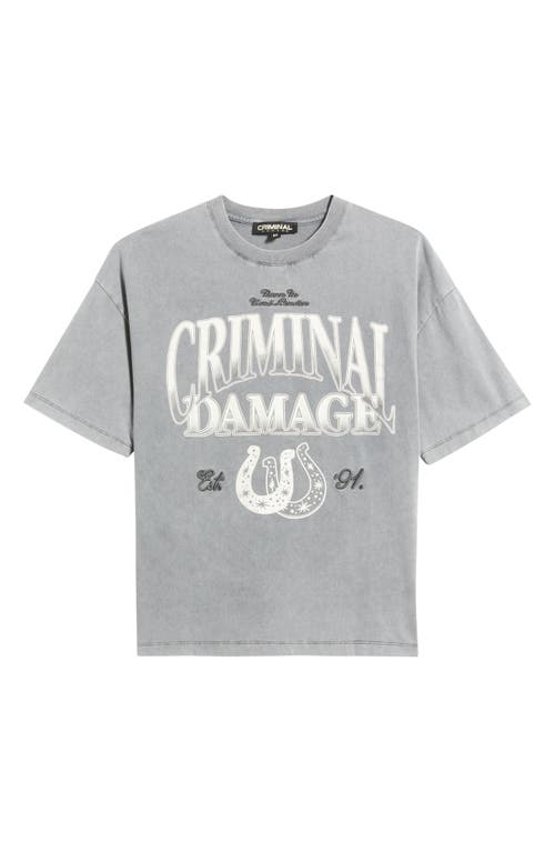 Criminal Damage Lucky Horseshoe Graphic T-shirt