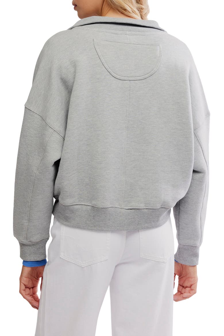 Timeless Cotton Blend Pullover, Alternate, color, HEATHER GREY