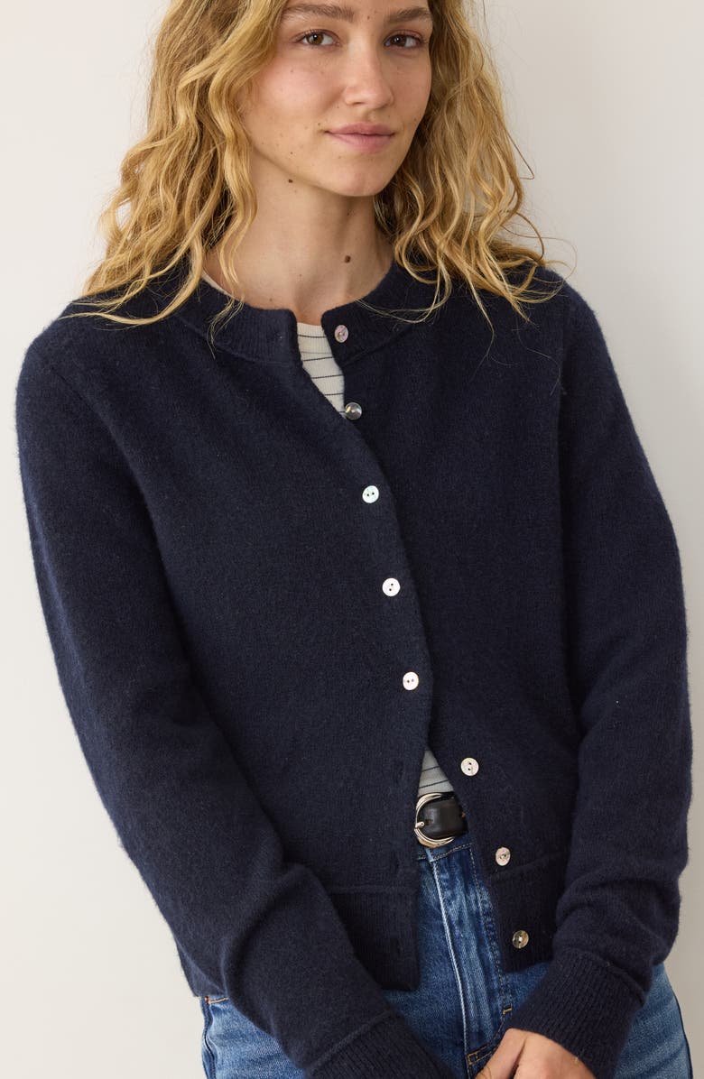 Marine Layer Sausalito Cardigan, Alternate, color, Navy
