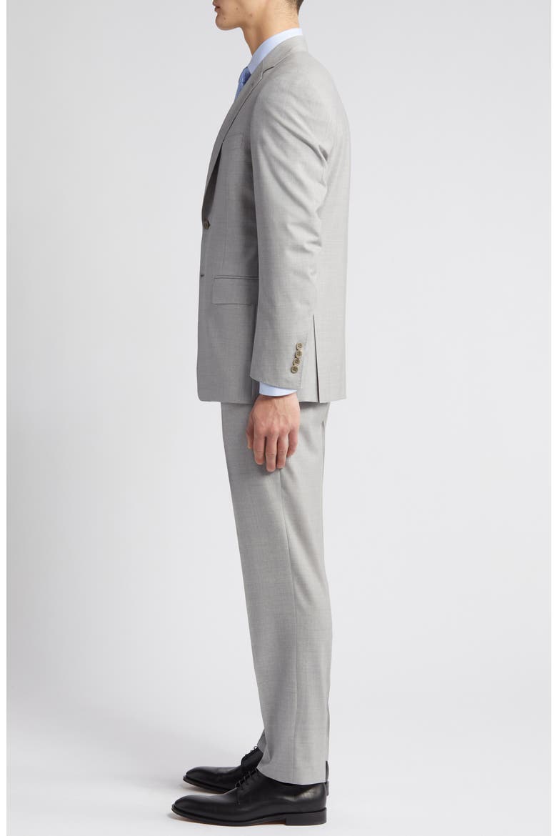 Siena Regular Fit Light Grey Mélange Wool Suit, Alternate, color, LIGHT GREY