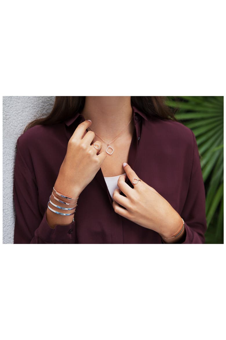 Linear Friendship Chain Bracelet, Alternate, color, SILVER
