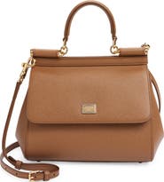 Dolce&Gabbana Medium Sicily Leather Top Handle Bag