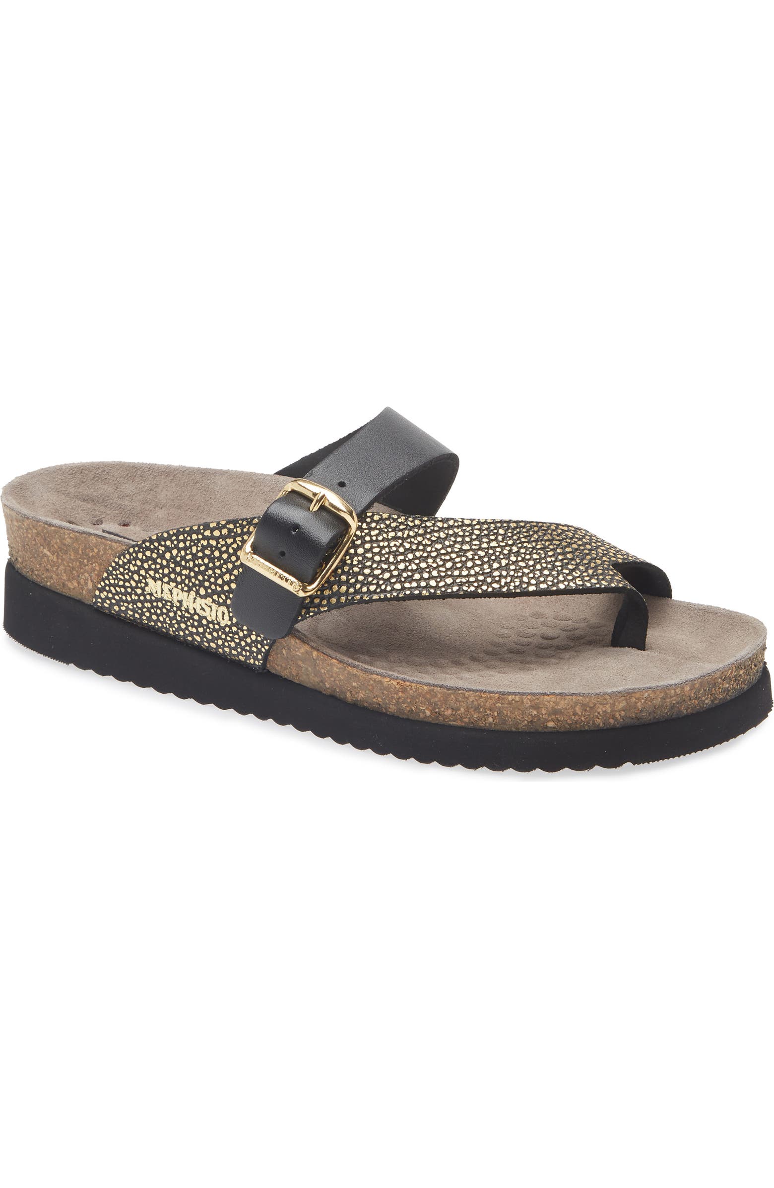 Mephisto Helen Mix Sandal In Gold Condor Mephisto Helen Mix Sandal In Gold Condor