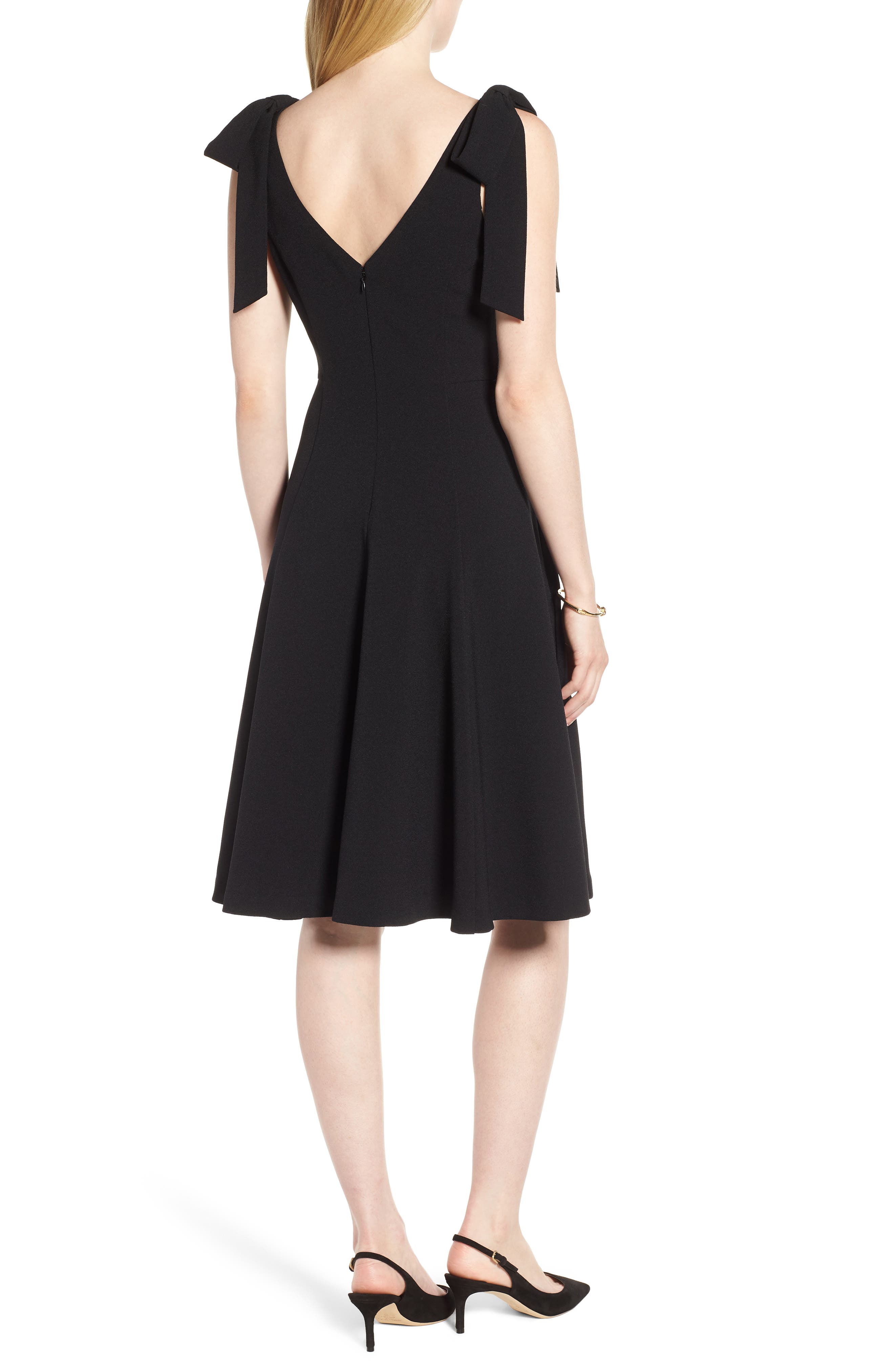 1901 Bow Shoulder Fit & Flare Cocktail Dress (Women) | Nordstromrack