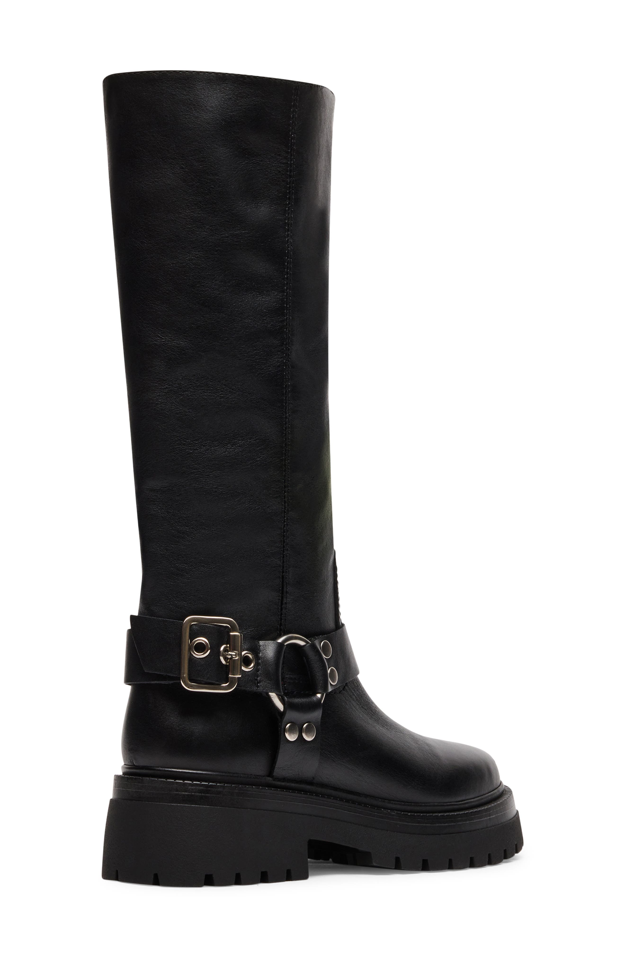 Everest Harness Boot, Alternate, color, BLACK LEATHER