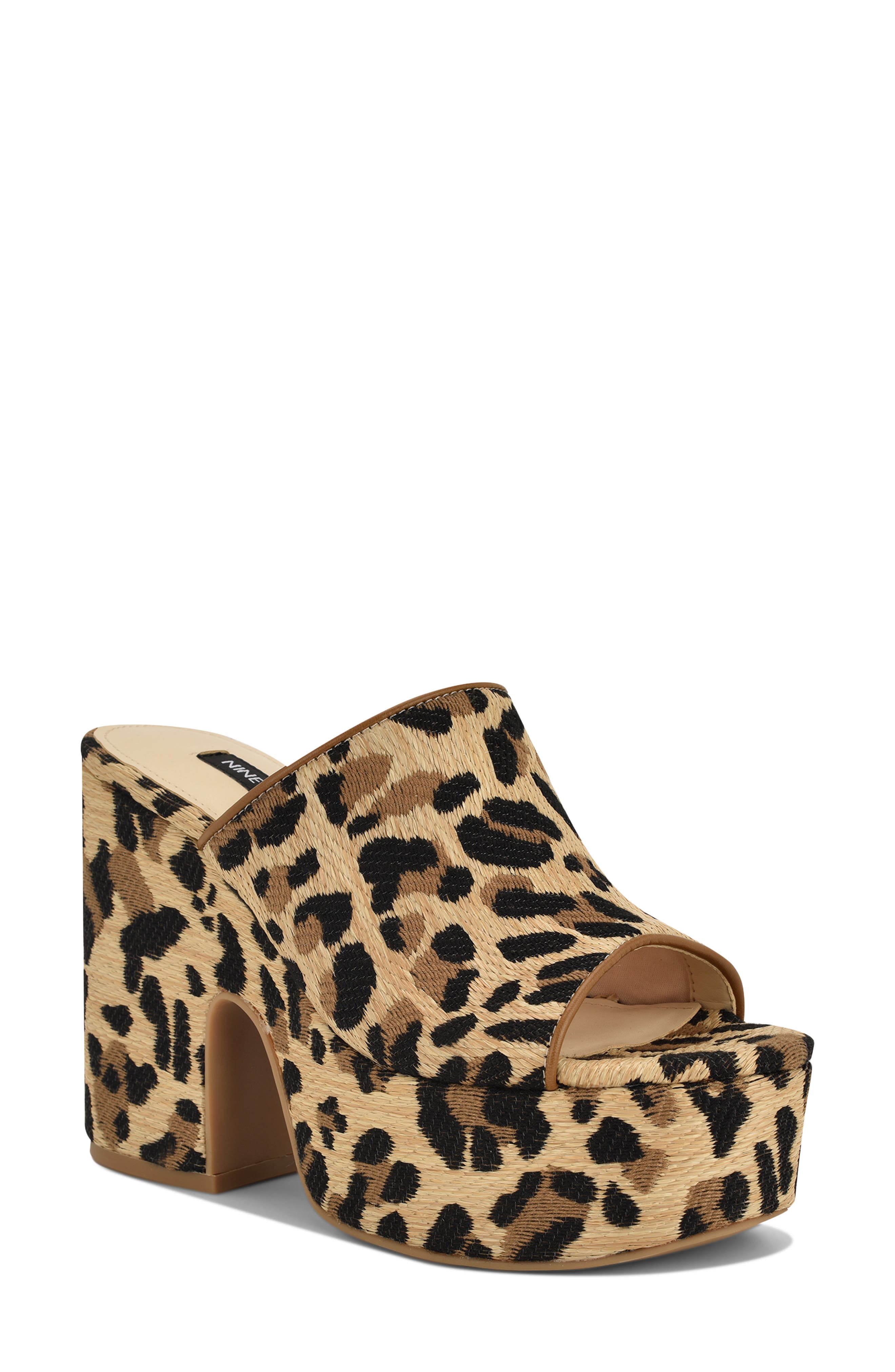 Nine West Olley Platform Slide Sandal, Main, color, 