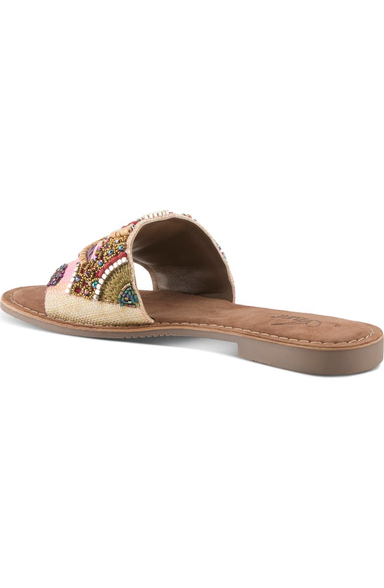 AZURA BY SPRING STEP Sugarplum Slide Sandal, Alternate, color, Green Multi