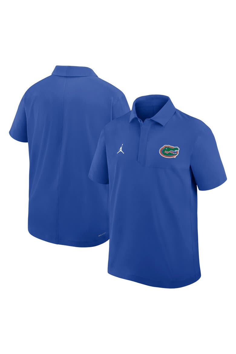 Men's Jordan Brand Royal Florida Gators 2025 Coaches Sideline Polo, Alternate, color, Royal