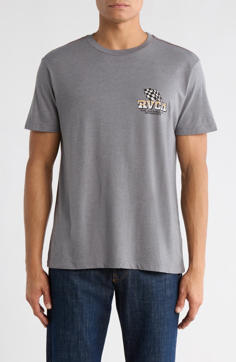 RVCA Speed Eagle Graphic T-Shirt, Main, color, Smoke