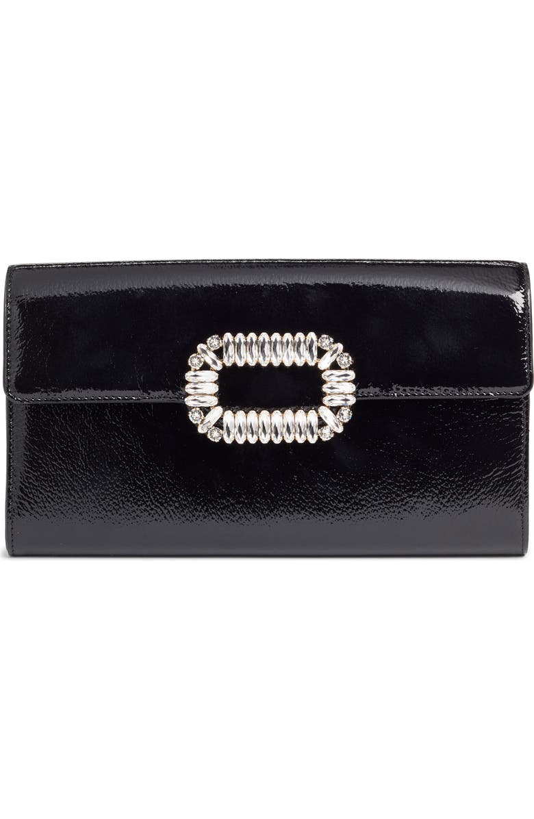 Roger Vivier Crystal Buckle Crossbody Bag, Main, color,