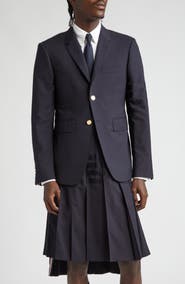 Thom Browne 4 Bar Mélange Wool Sport Coat