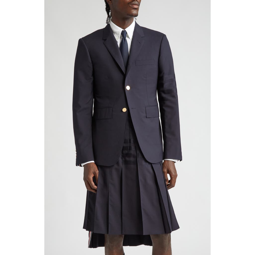 Thom Browne Wool Blazer In Blue