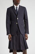 Thom Browne 4 Bar Mélange Wool Sport Coat