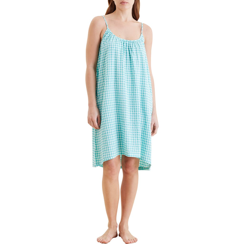 PAPINELLE PAPINELLE GINGHAM SEERSUCKER NIGHTGOWN
