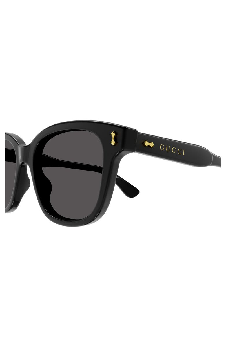 Gucci 52mm Rectangular Sunglasses, Alternate, color, 