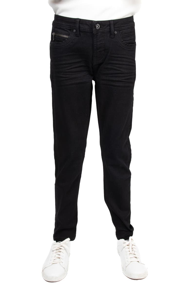 Kids' Cultura Stretch Straight Leg Jeans, Main, color, JET BLACK
