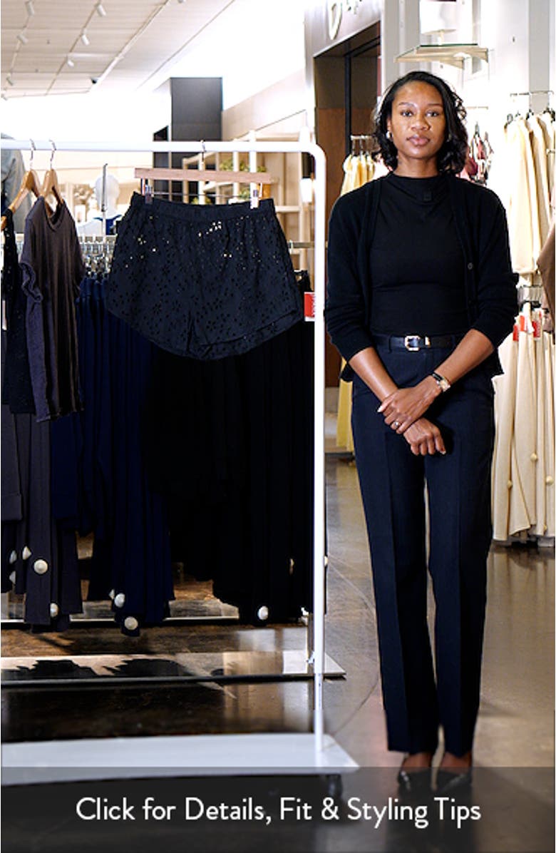 Pam Cotton Eyelet Cover-Up Shorts, sales video thumbnail