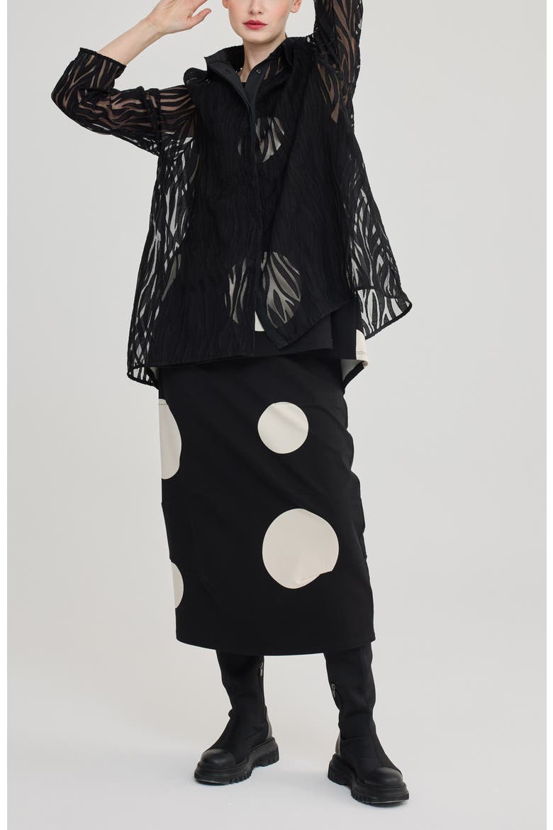 Solveig Jacquard Shirt, Alternate, color, Black
