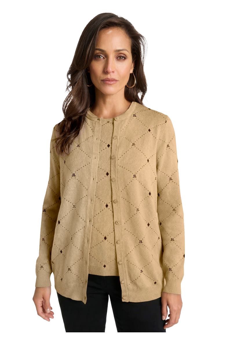 Fine Gauge Button Front Cardigan, Main, color, NEW KHAKI DIAMOND