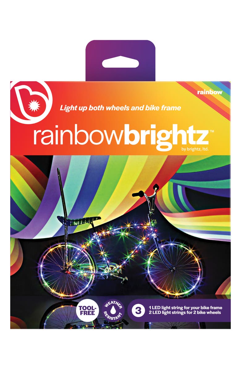 BRIGHTZ Rainbow Bike LED Lights Bundle Set, Main, color, Rainbow