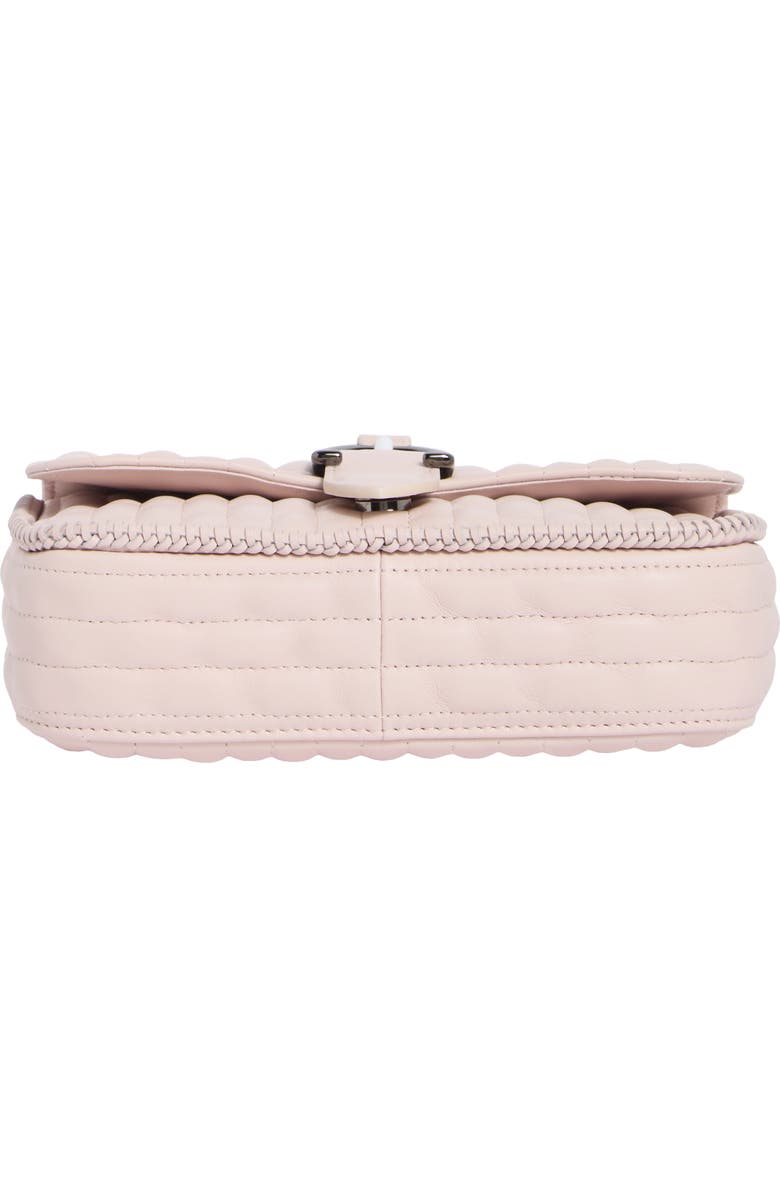 Longchamp Extra Small Quilted Leather Crossbody Bag, Alternate, color, Pale Pink